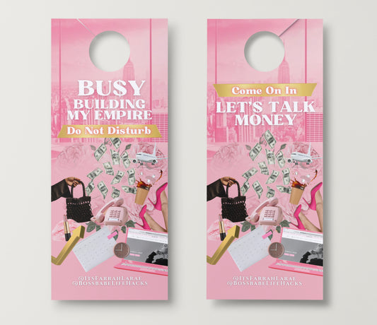 BU$Y DOOR HANGER